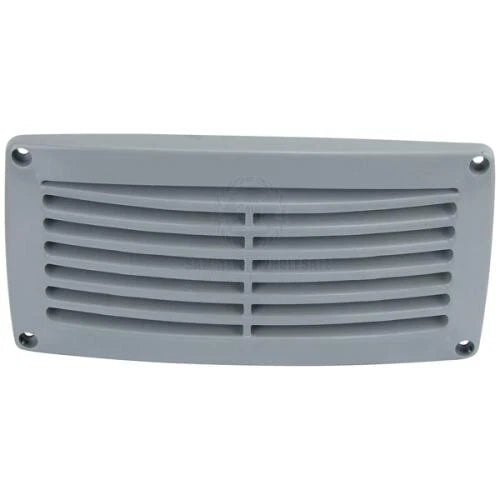 Plastic Tapered Edge Louvre Vent 203x103x18mm for Boat/Caravan/Camper Grey
