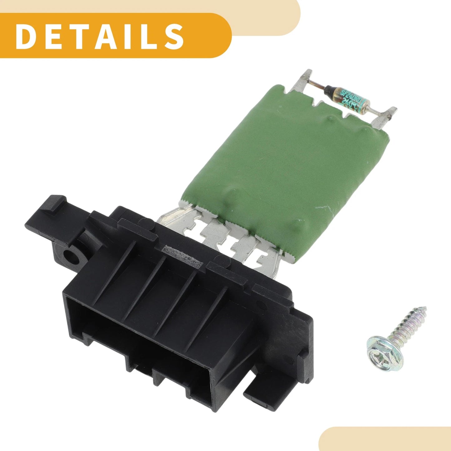Blower Motor Resistor for HVAC (No. 6450XE/5017CR118) - 1 Pcs