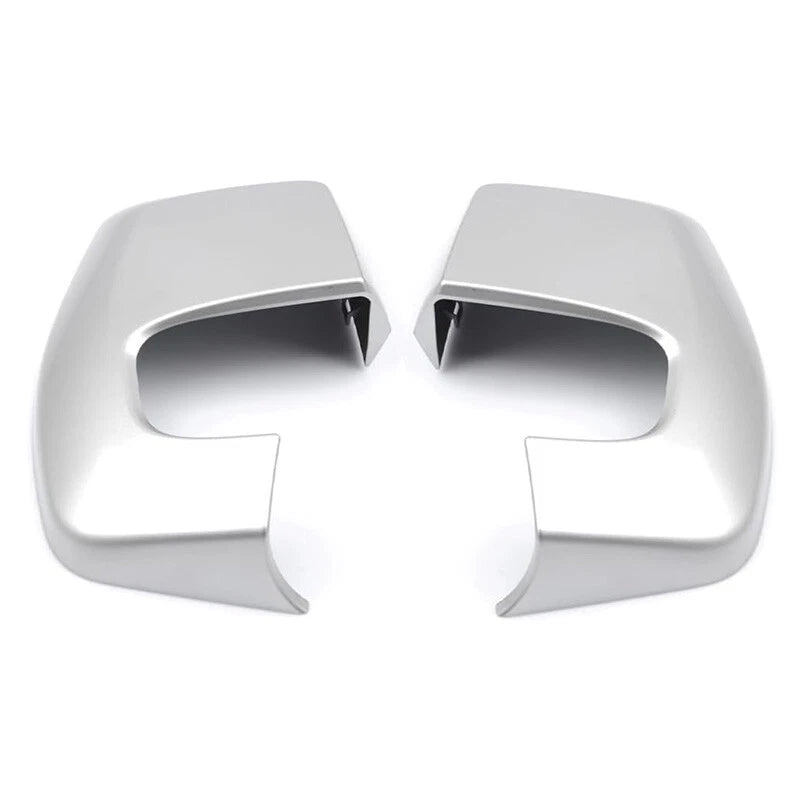 Silver Rear View Mirror Cover Cap for Ford Transit Custom (2012-2023) 2 x