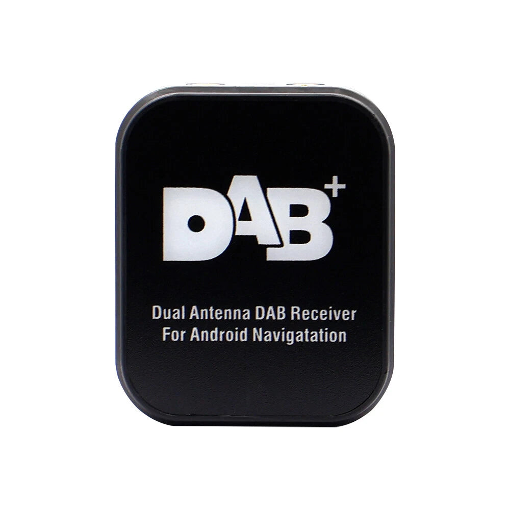 DAB+ Digital Tuner Adapter for Car Audio Radio USB Receiver with Dual Antennas
