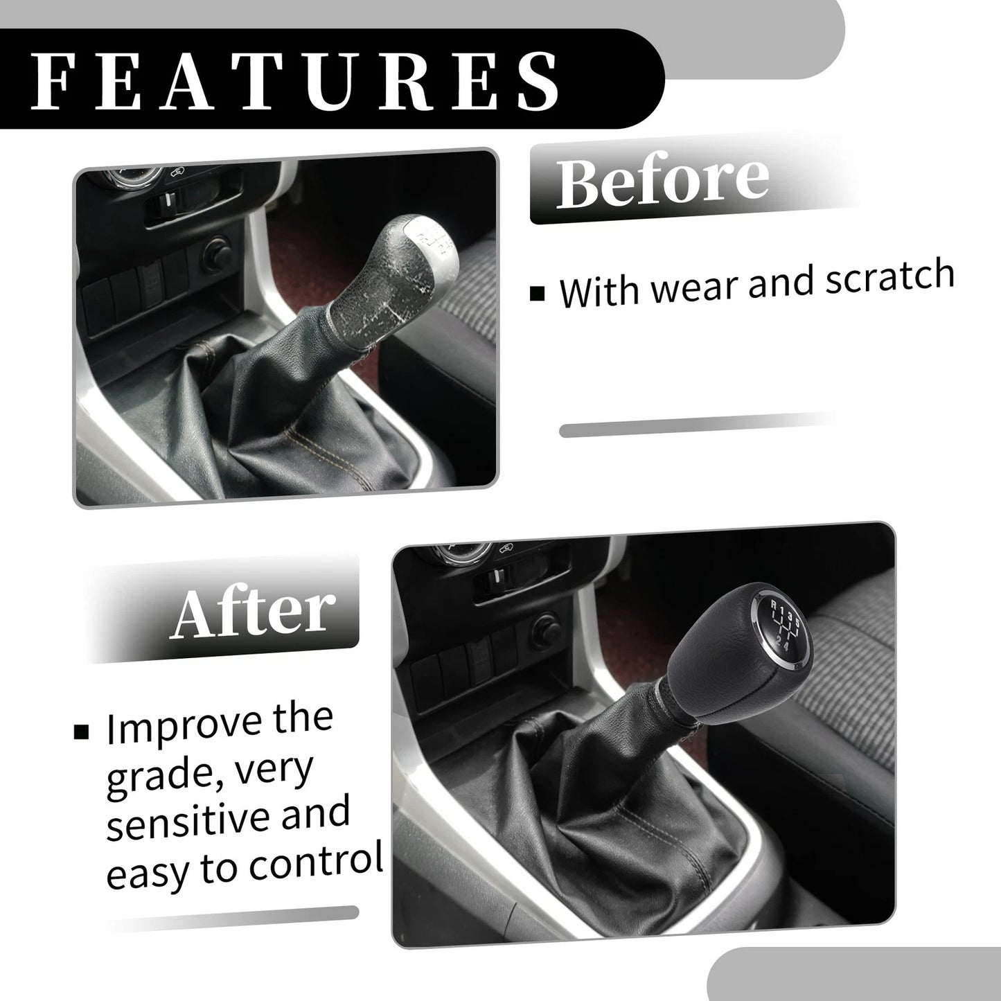 5-Speed Manual Gear Shifter Knob for Chevrolet Cruze (2008 - 2012)