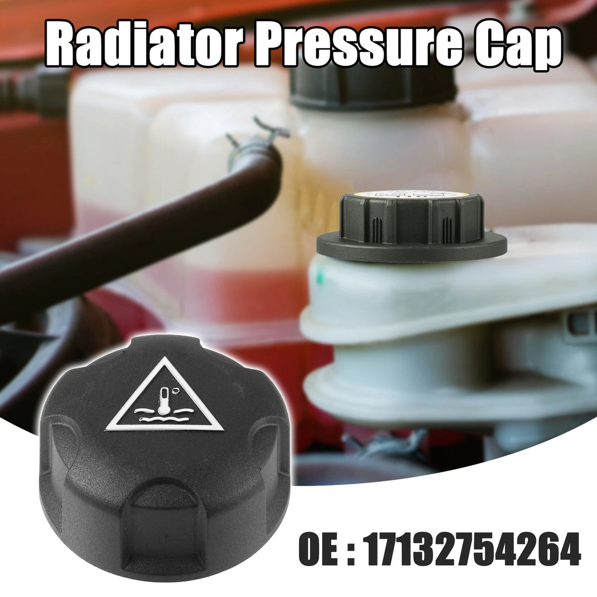 Radiator Pressure Coolant Reservoir Overflow Tank Cap for BMW I3 (2014-2020)
