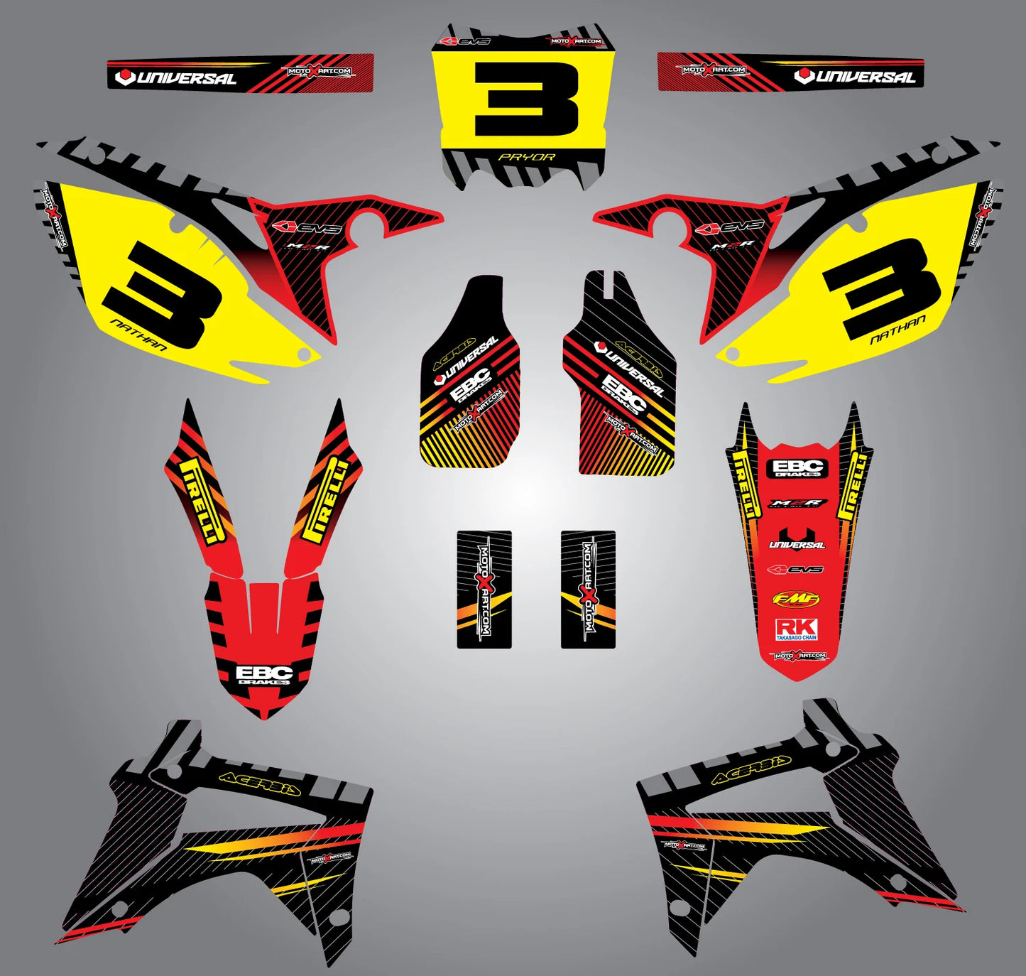Full Custom Graphic Kit for Honda CRF 250 (2014-2018)
