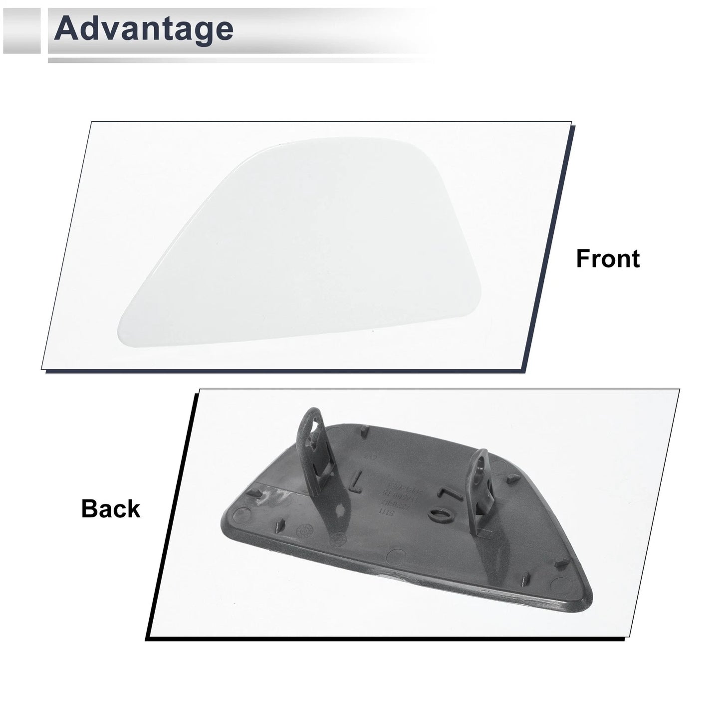 Front Left Bumper Headlight Washer Nozzle Cover for BMW 535i (2011-2016)