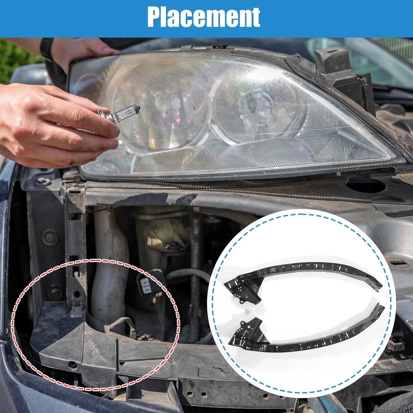 Headlight Support Mount Bracket for Acura TSX (2004-2008)