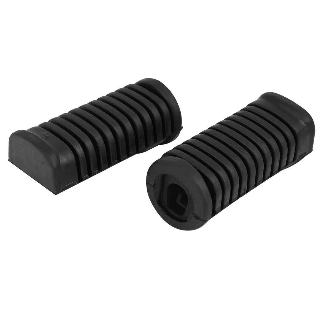 Pair Black Motorcycle Foot Pegs Foot Pedal Cover Footrest Pad for JH 70