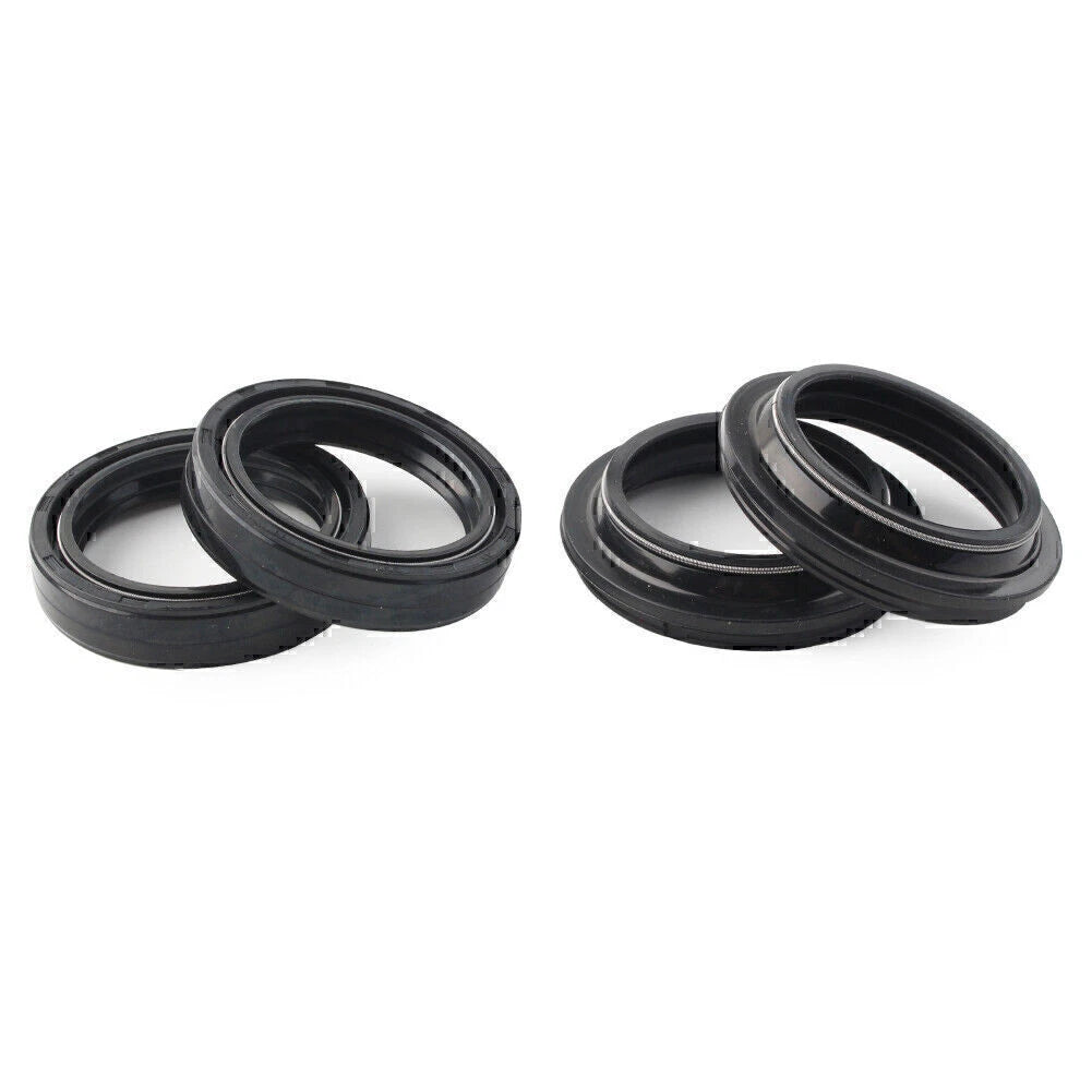 4 x Black 43x55mm Motorcycle Front Fork Damper Shock Absorber Seal