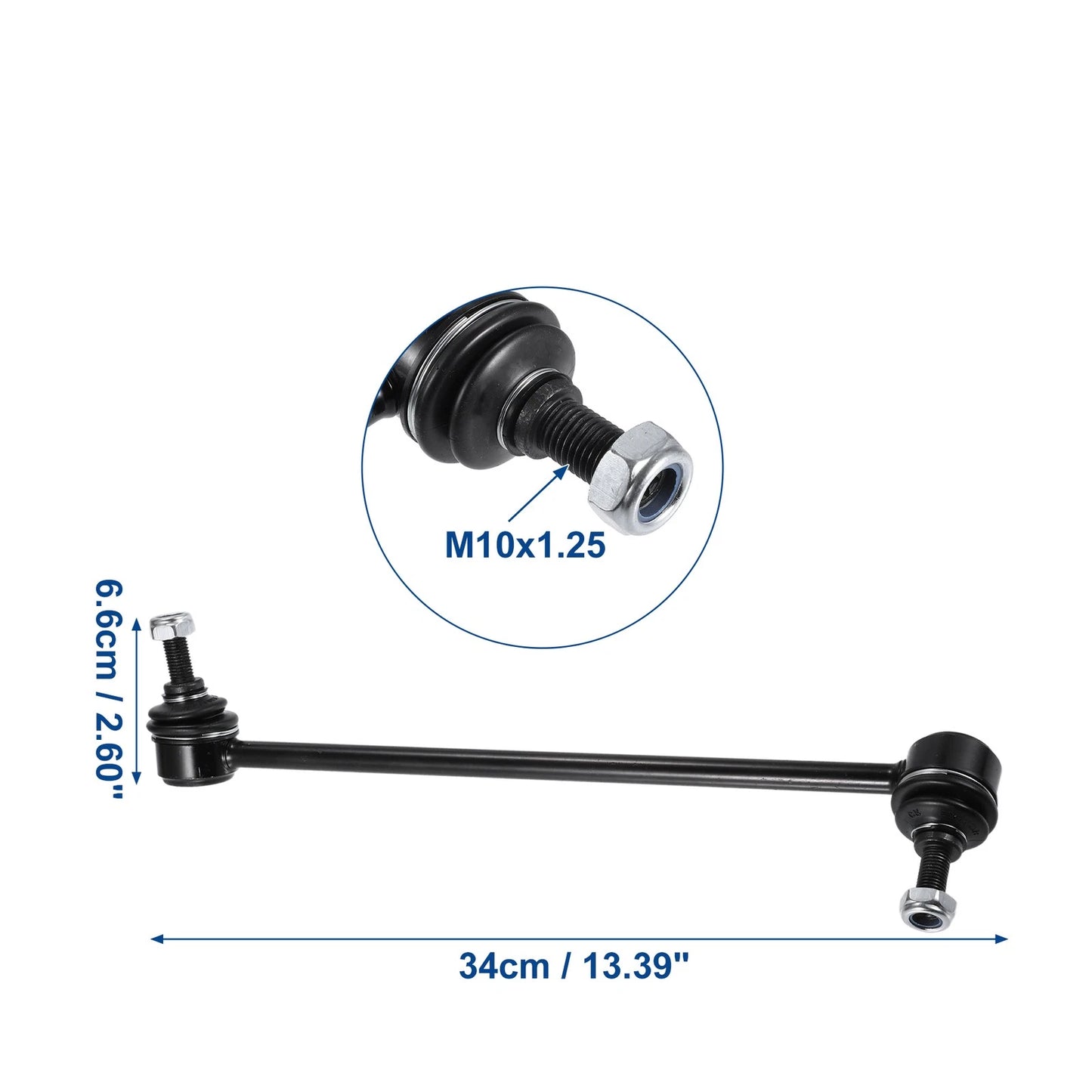 2 x Front Sway Bar Link Stabilizer for BMW X3 (2004-2010) Black