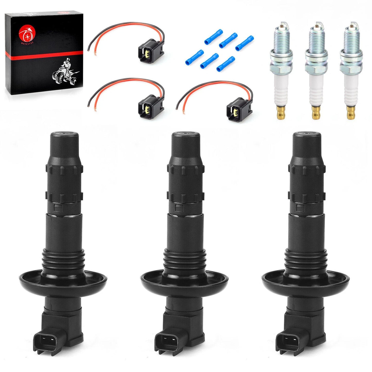 2 x Ignition Coil & Spark Plug for Sea-Doo GTX (2007–2013)