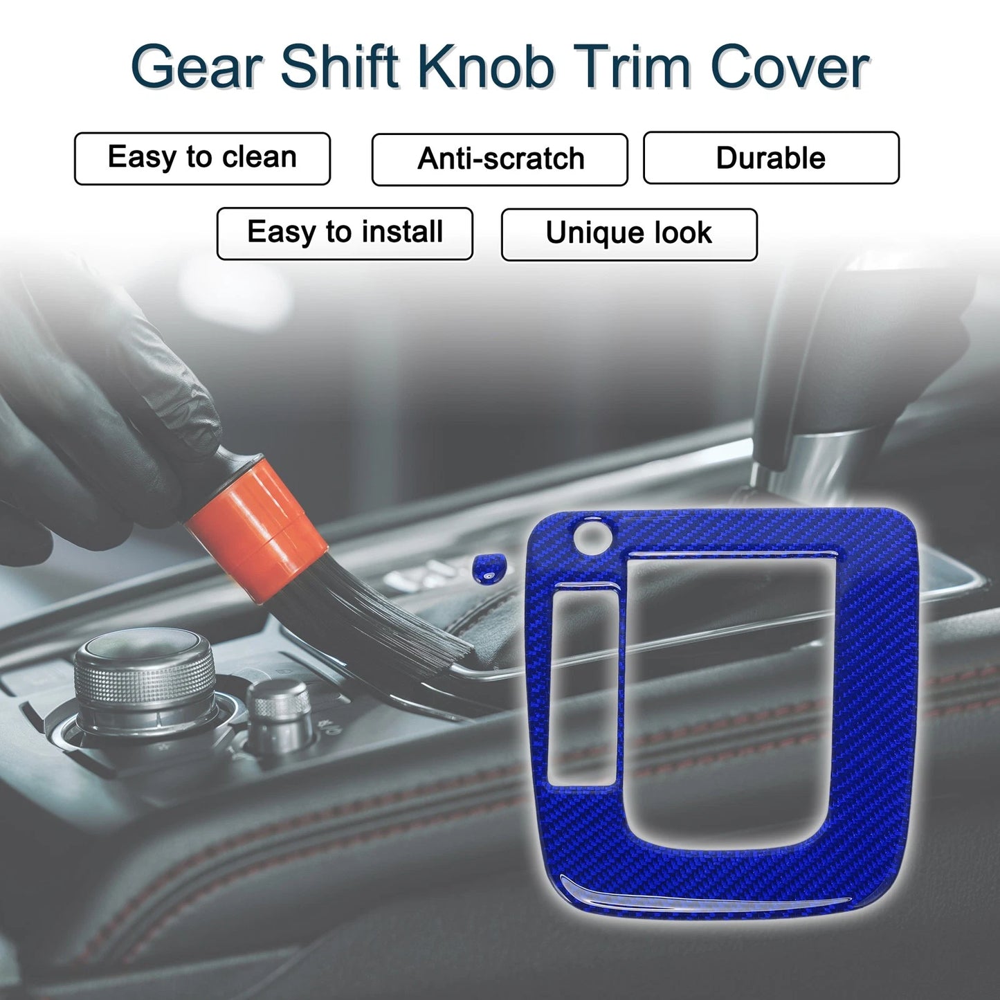 ABS Gear Shift Knob Cover for Subaru Impreza (2012-2014) Dark Blue
