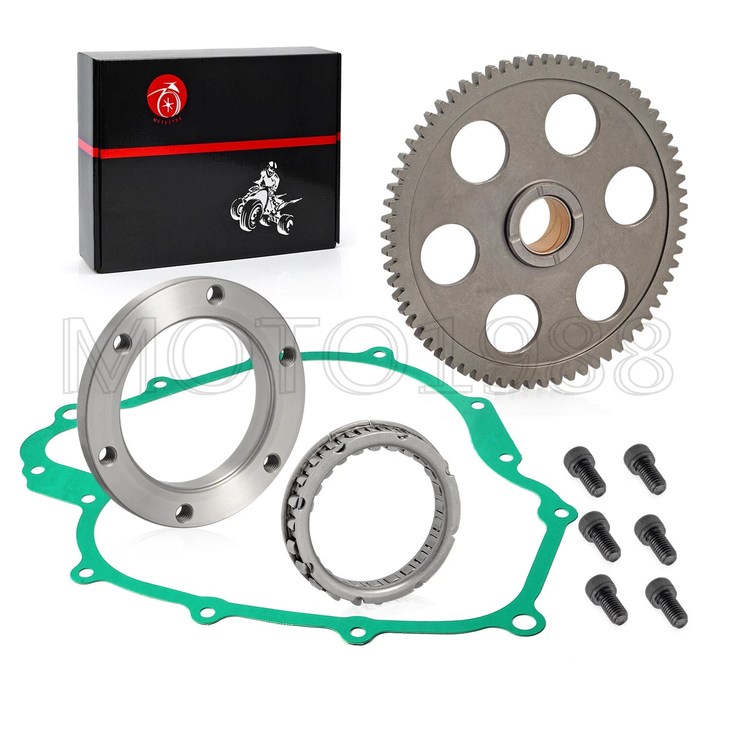Starter Clutch One Way Gear Bearing Gasket for Yamaha Grizzly 660 (2003–2008)