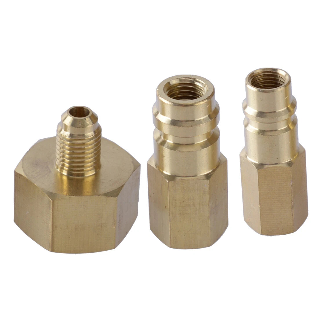 R134A Refrigerant Bottle Adapter W21.8 to 1/4 SAE for Car Conditioner (N/A)