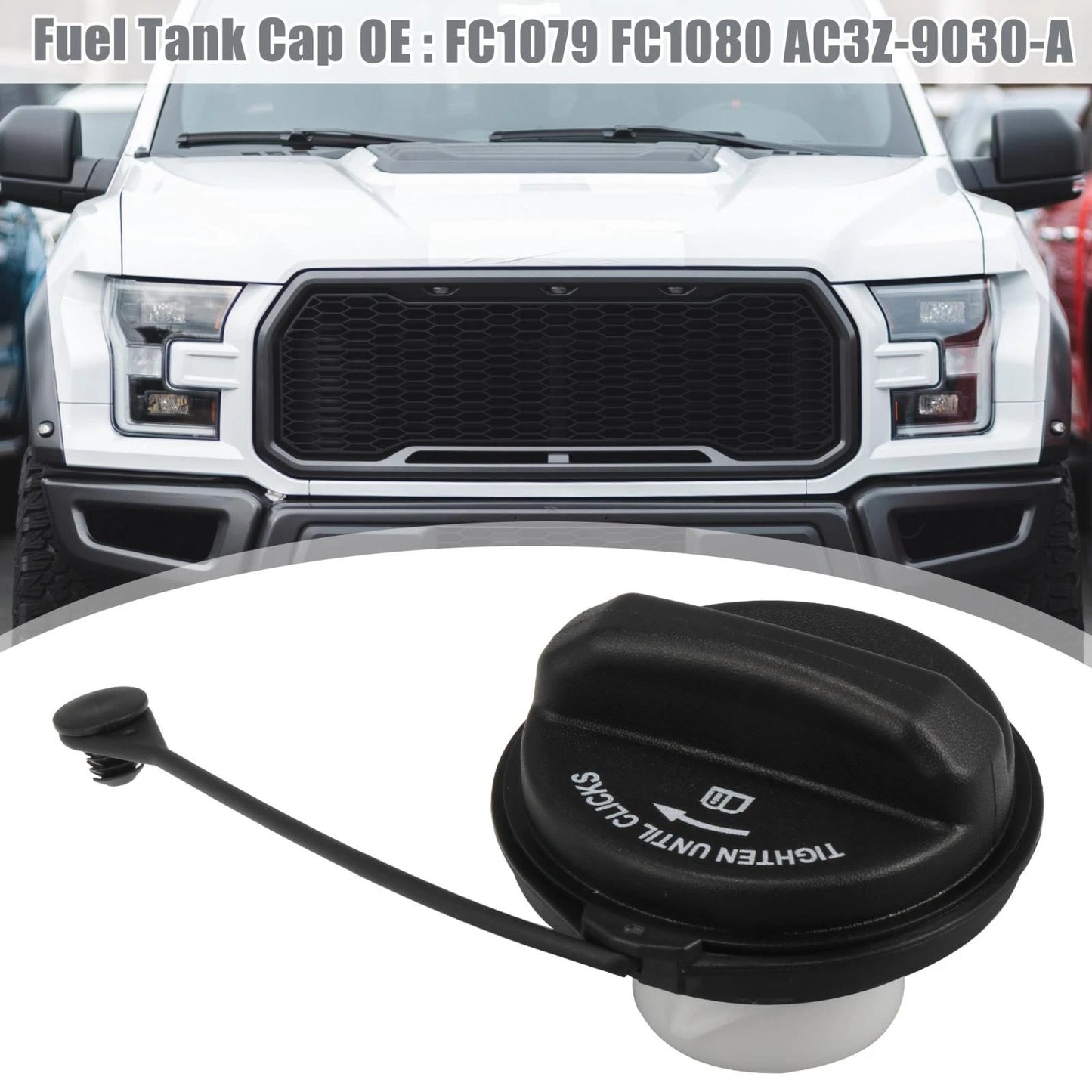 Fuel Tank Cap for Ford Mustang (2008-2012) Black