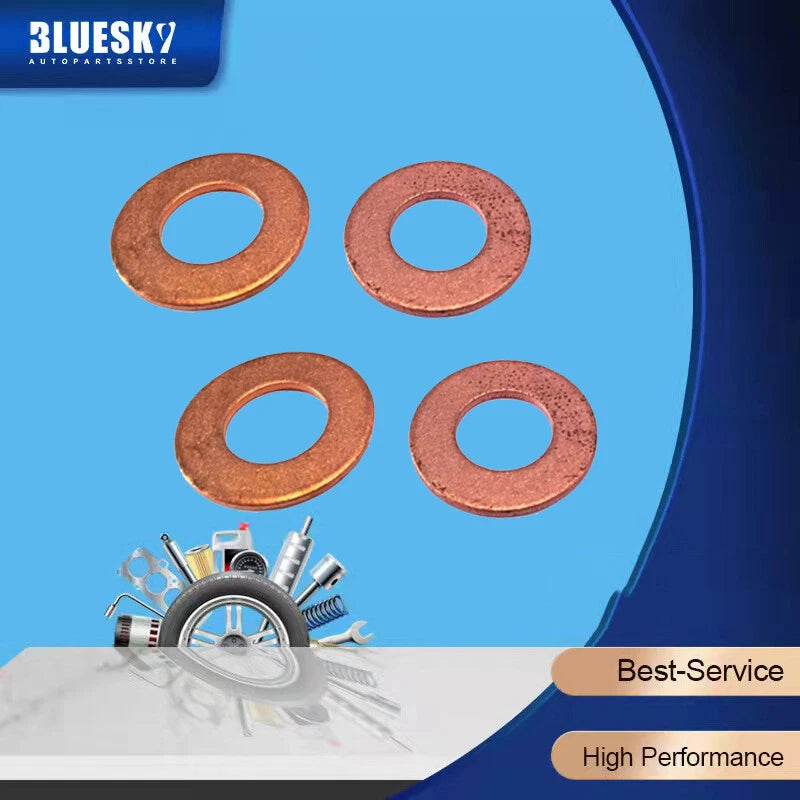 4X Injector Seal Washer Gasket Kit for Nissan Patrol GU Y61, Navara D22 (2000-2023)