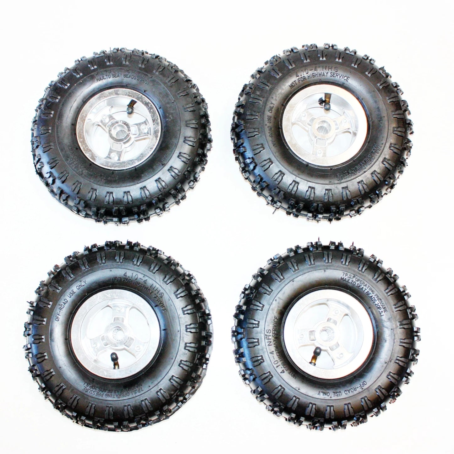 4 x 4.10-4 4" Rear 16T Spline Wheel Rim Tyre for 49cc Mini Quad Bike ATV