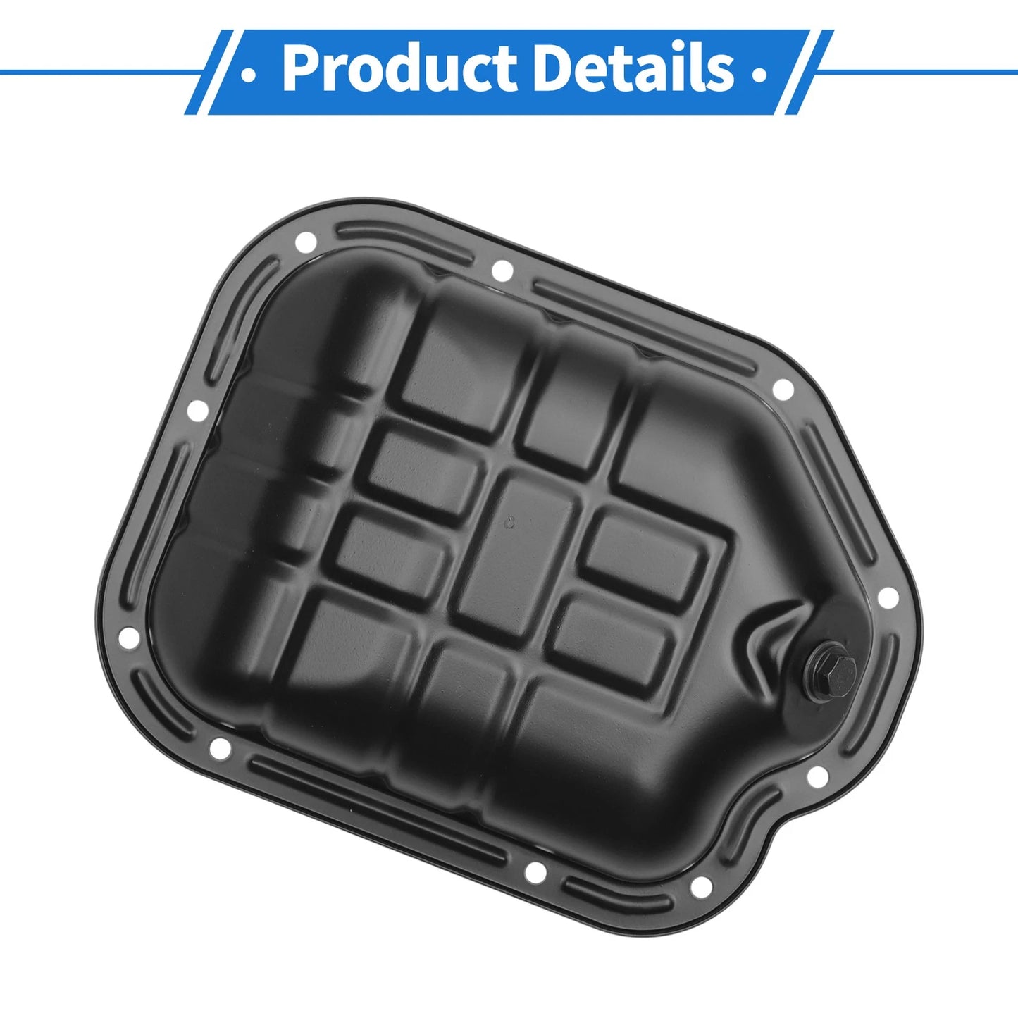 1 Pc Engine Oil Pan for Infiniti I35 Base V6 3.5L (2002 - 2004) Iron Black
