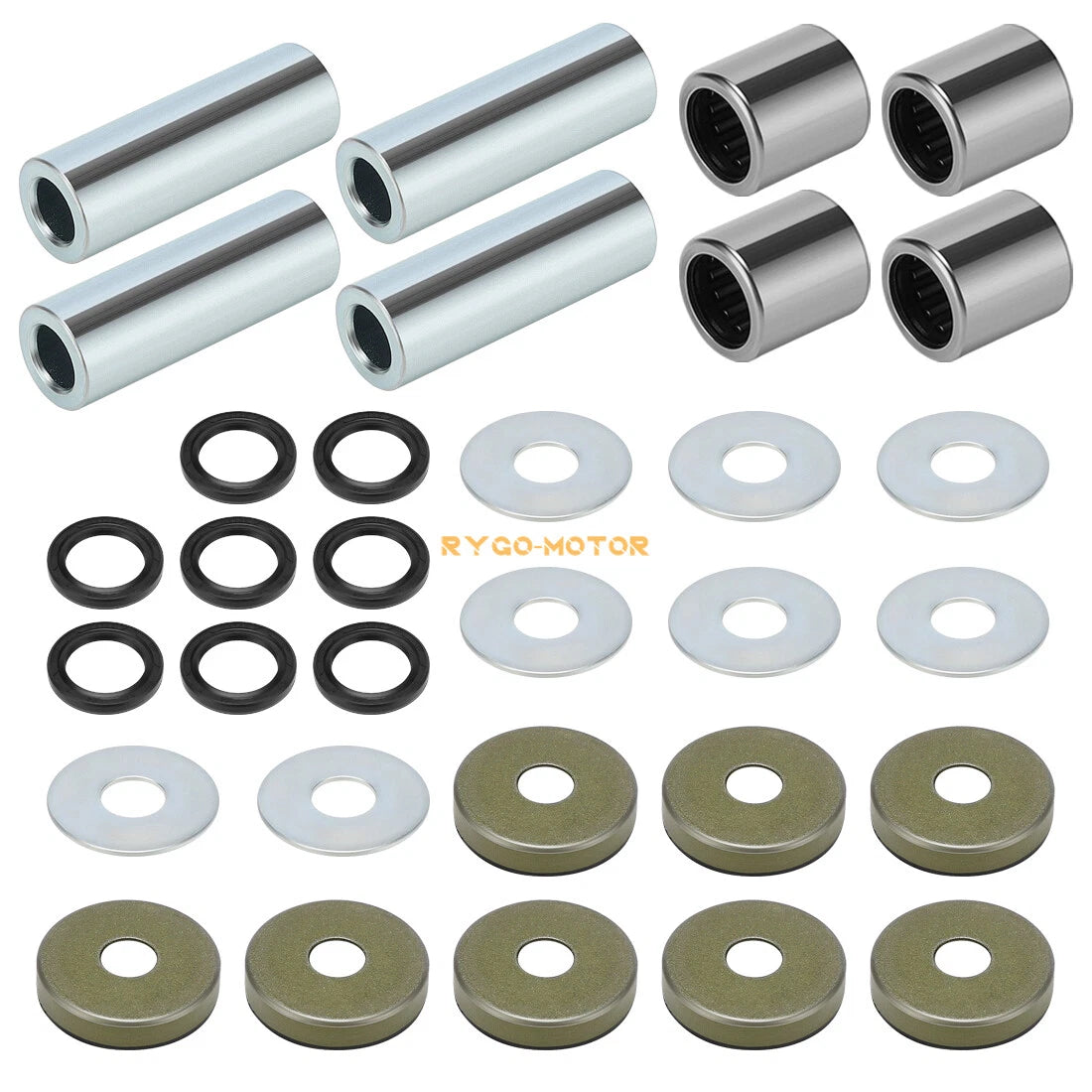 Front Lower A-Arm Bushing Shaft Seal Kit for Arctic Cat Kawasaki Suzuki 400 ATV