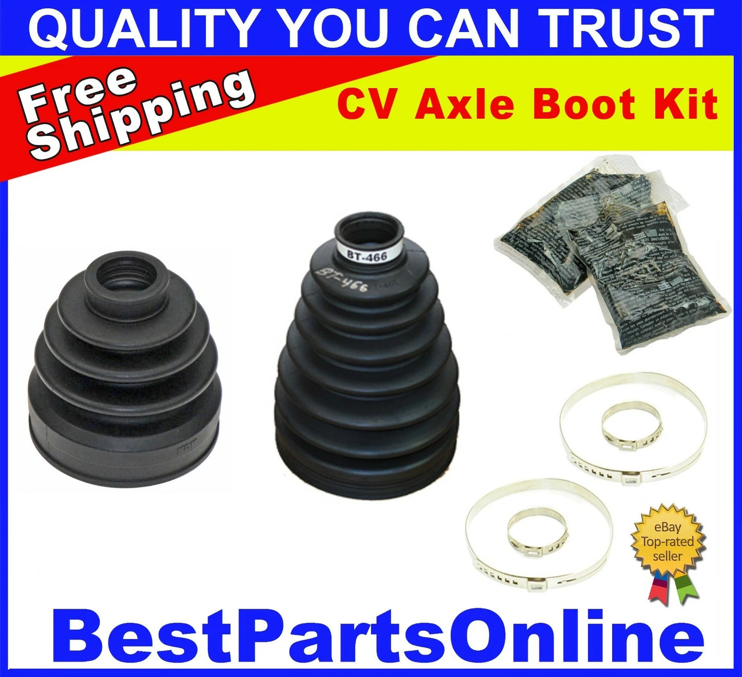 2x CV Axle Boot Kit for Lexus LS460 (2009–2012)