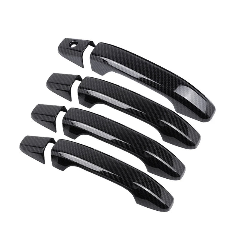 Carbon Fiber Door Handle Cover Trim Set for GMC Sierra 2500 3500 HD (2014-2023)