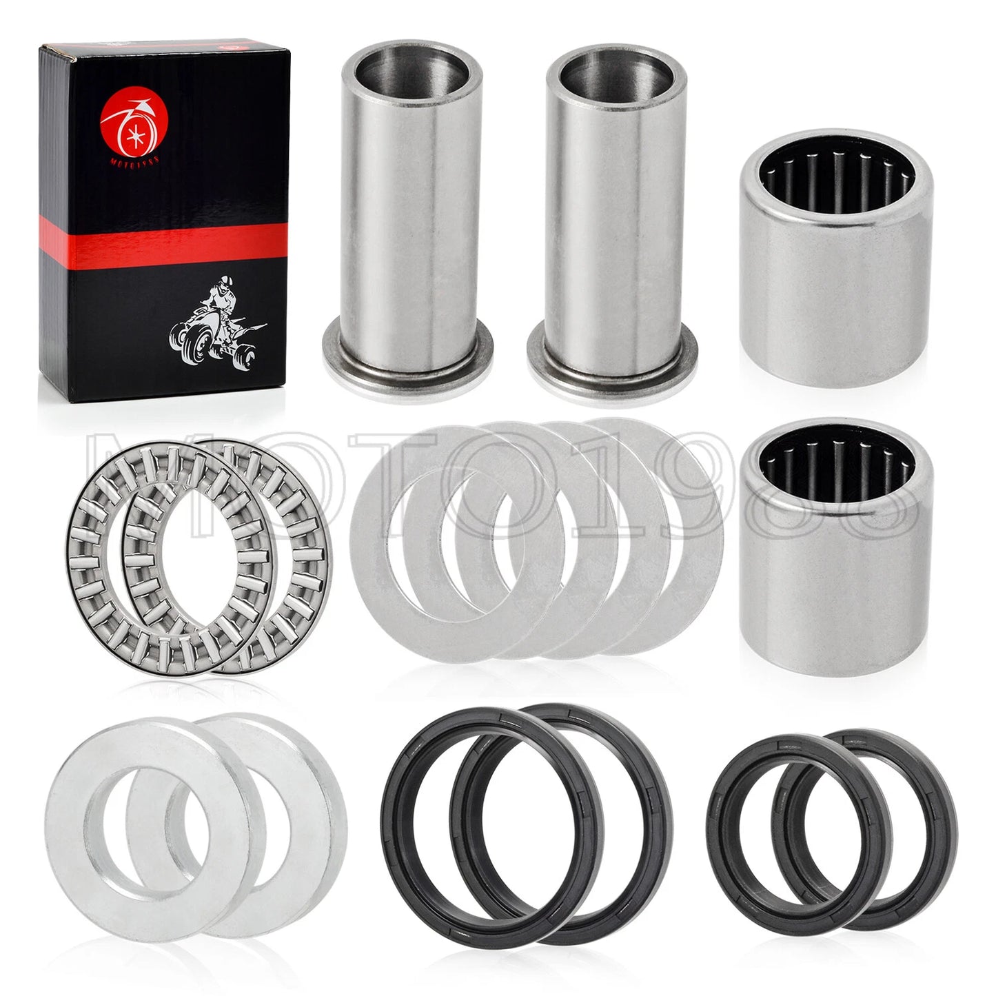 Swing Arm Bearings Seals Rebuild Kit for Suzuki RM125/RM250/RMZ250/RMZ450 96-08