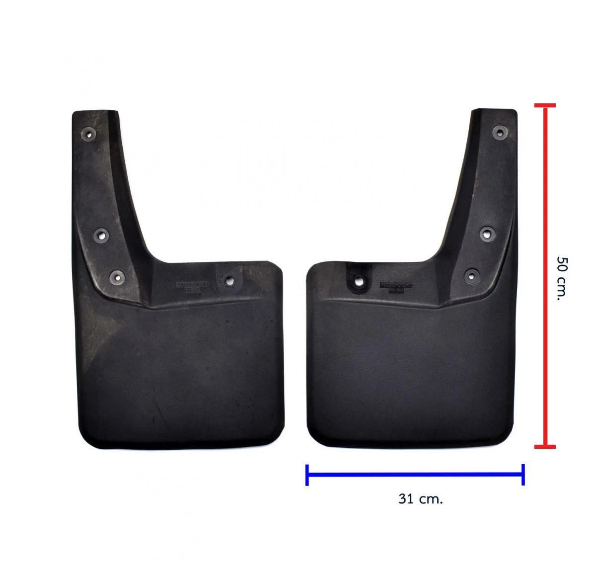 Splash Guard Mud Flap Rubber Set 4 F+R Fits Toyota Hilux Revo 4WD Truck 2015-19