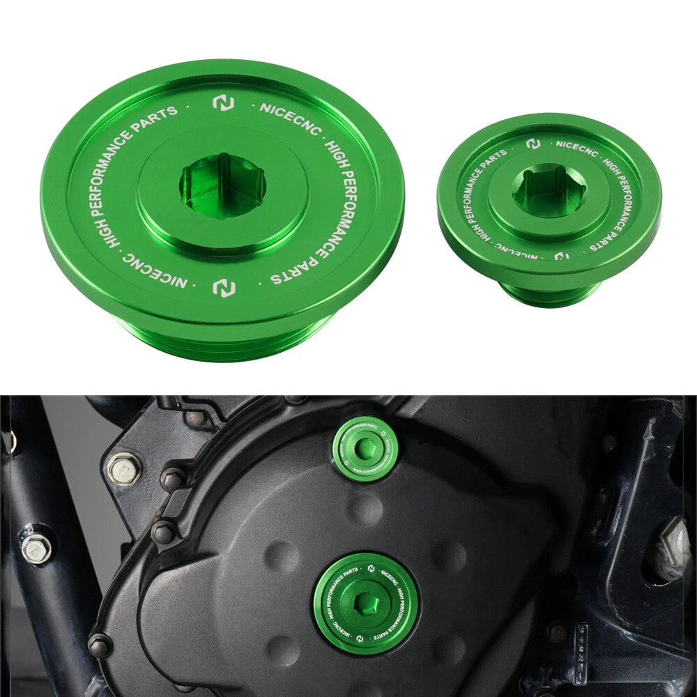 NICECNC Cover Cap Plugs Bolts Kit for Kawasaki KLR650 (1987-2024)