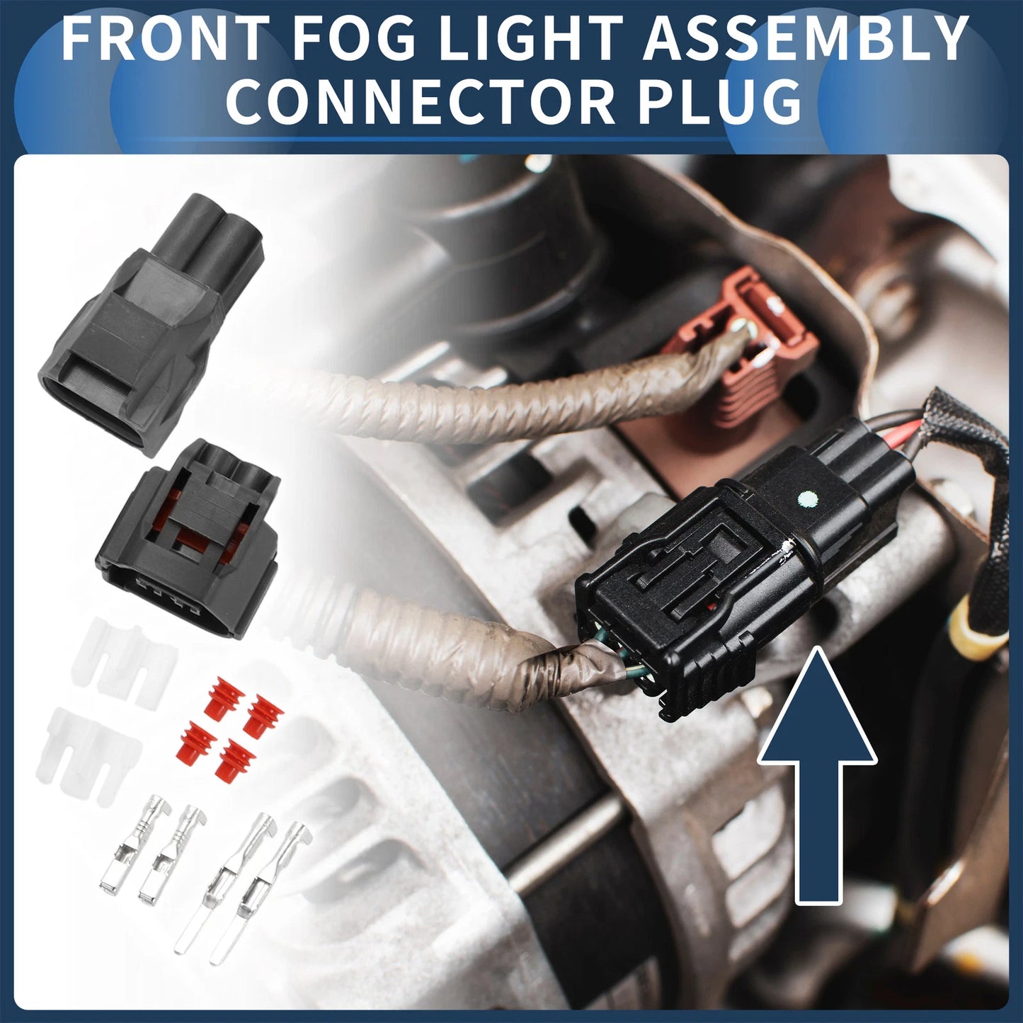 Front Fog Light Assembly Plug for Chevrolet