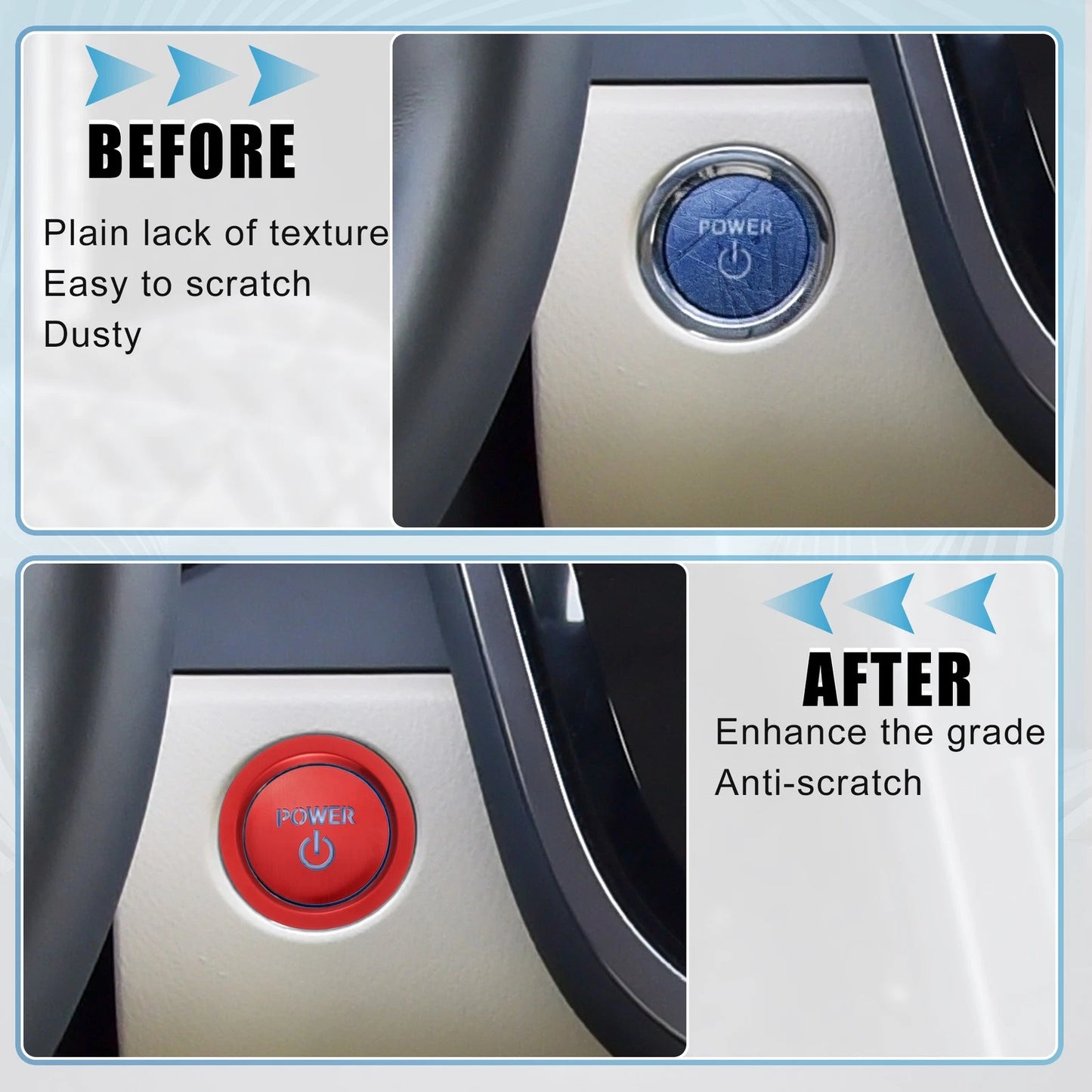 Start Stop Button Cover for Toyota Prius 5th Gen (2010-2015)