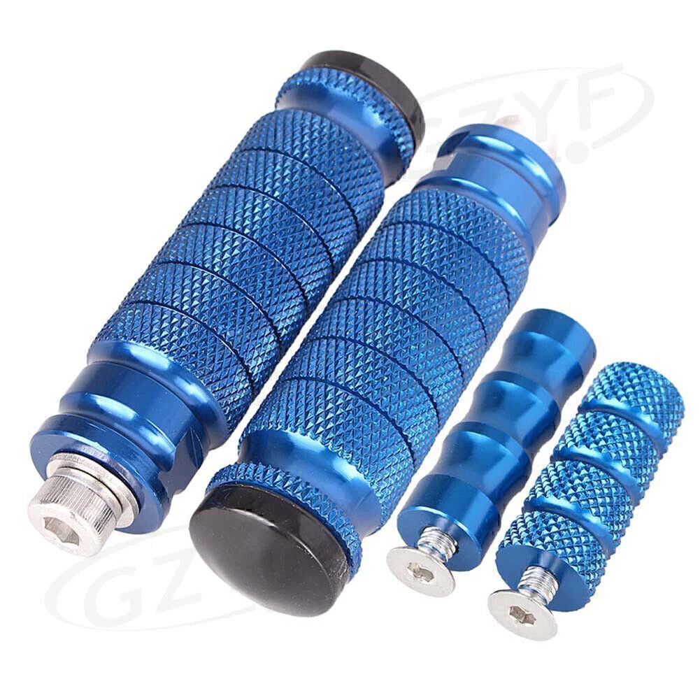 CNC Aluminum Blue Rearset Footrests Foot Pegs for Universal