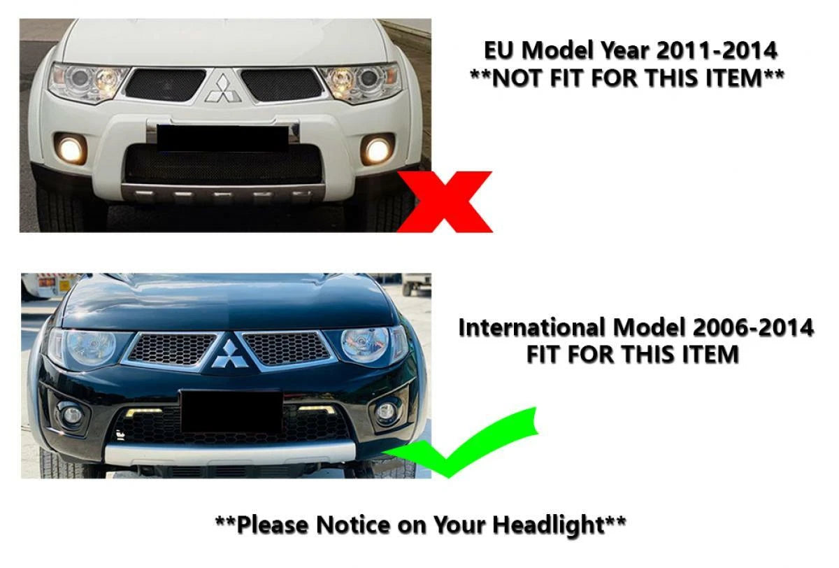 Headlight Cover Trim for Mitsubishi L200 Triton (2006-2014)