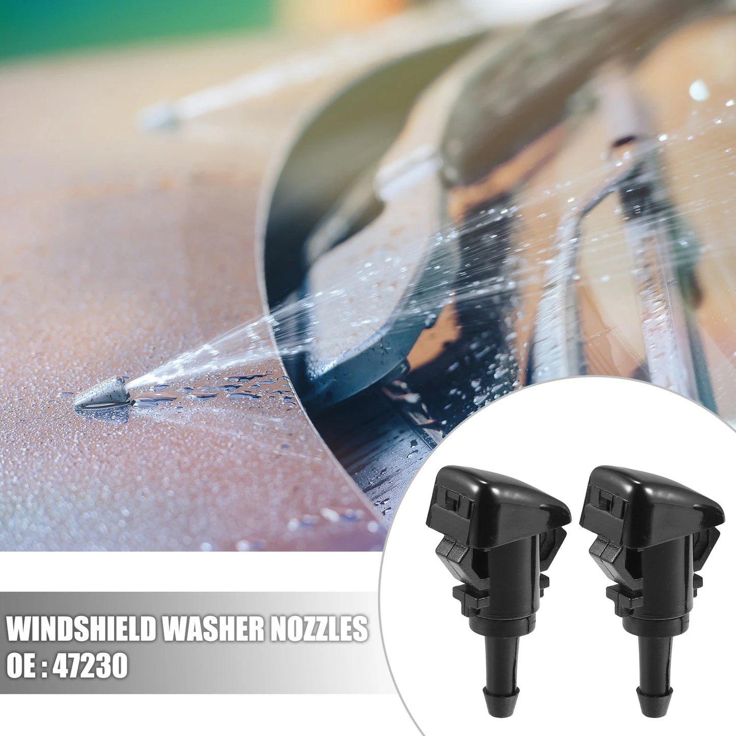 Windshield Washer Nozzles & 1.8m Hose for Subaru Impreza (2008-2012)