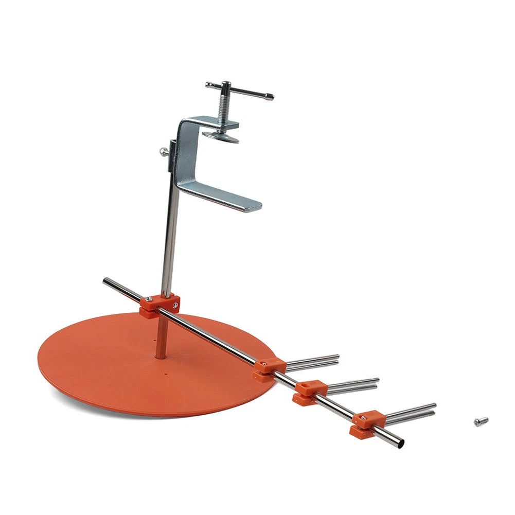 10" Disc Binding & Tape Holder Reel with Mounting Clamp for Sewing Machine