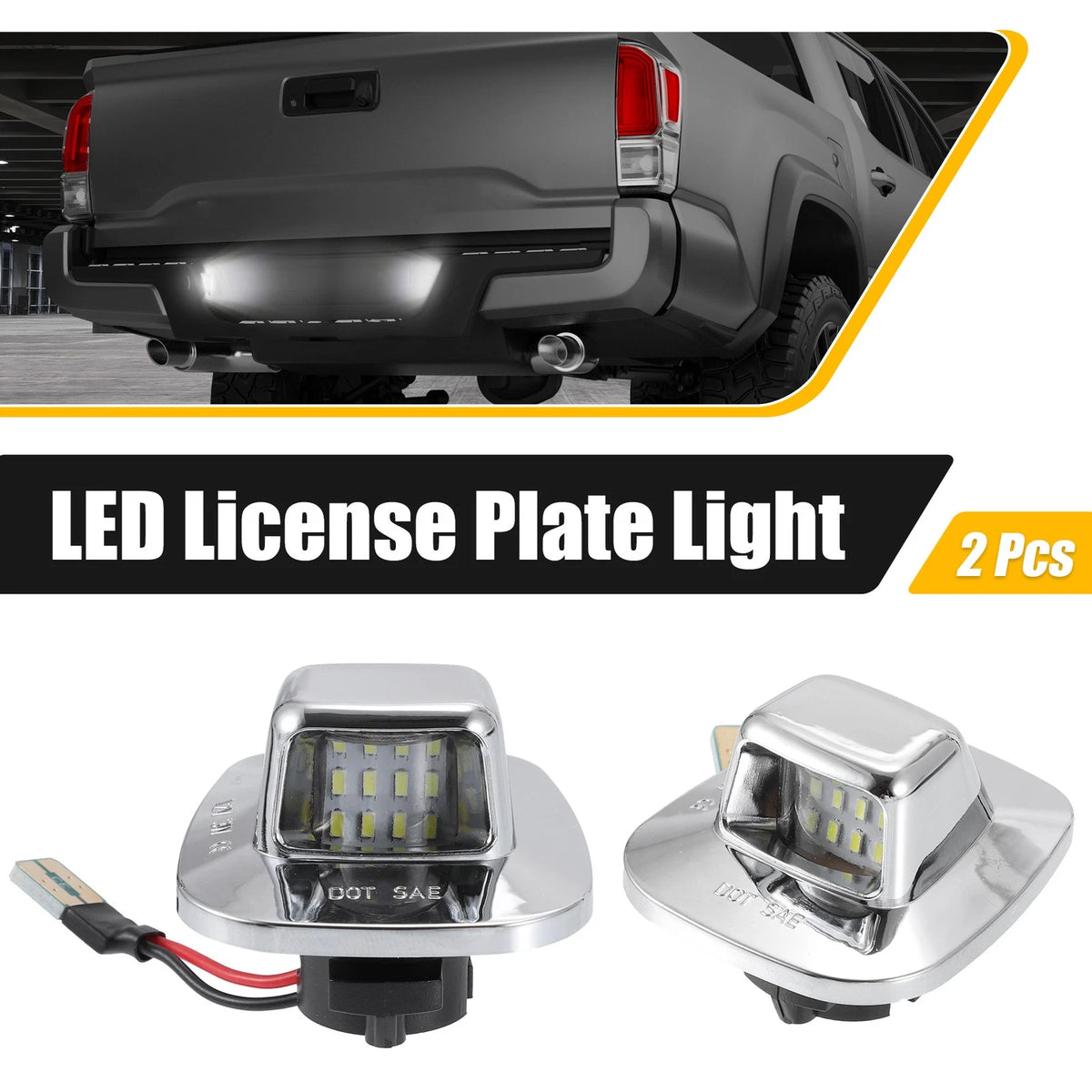 LED License Plate Light Lamp for Chevy C1500 C2500 6000K White