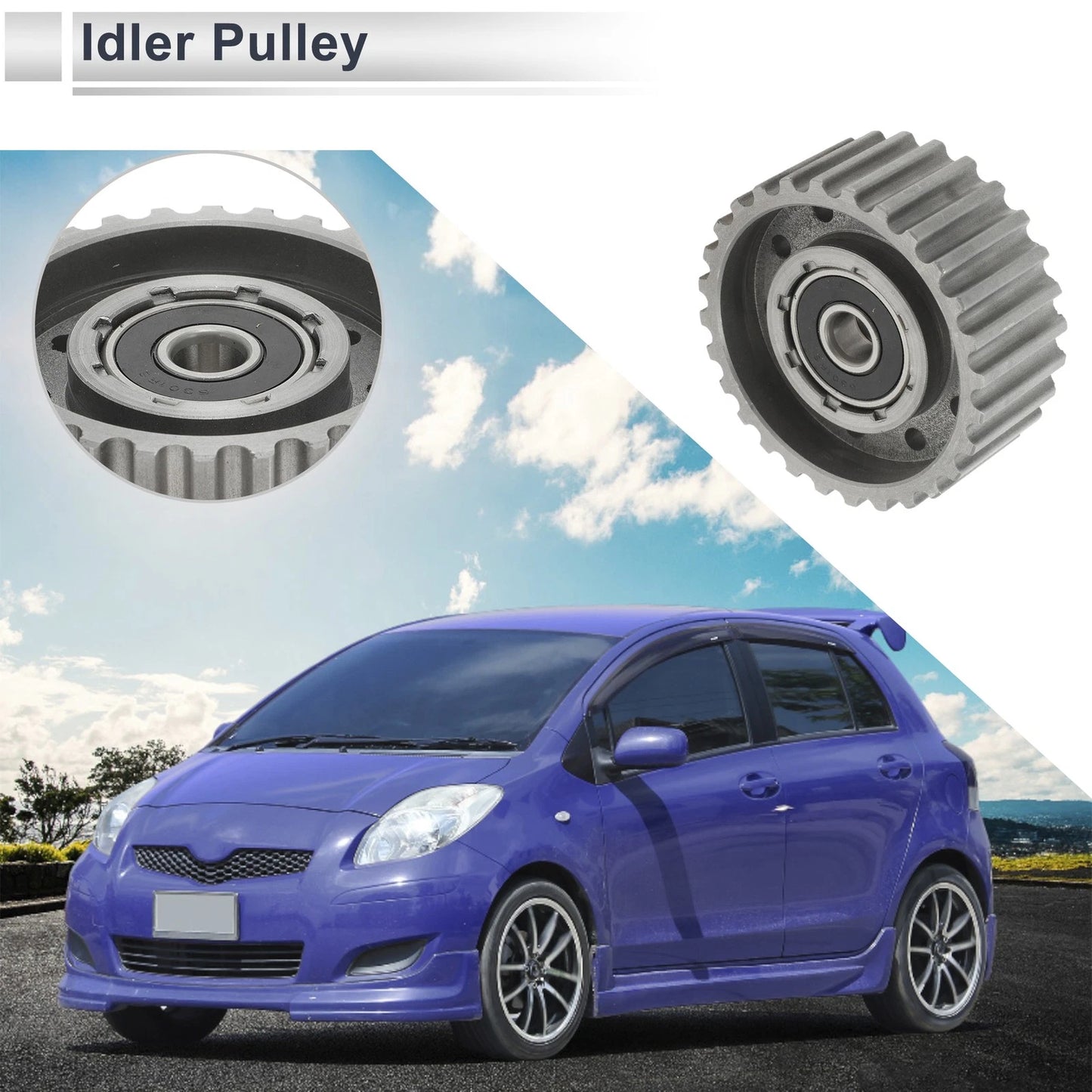 Drive Belt Idler Pulley 1 Pc for Toyota Land Cruiser (1985–2010)