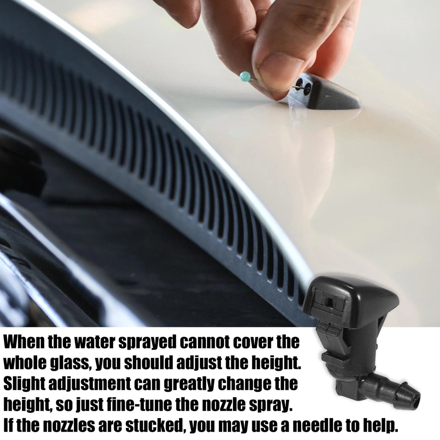 5 x Front Windshield Washer Nozzle for Toyota Tacoma (2000–2004)