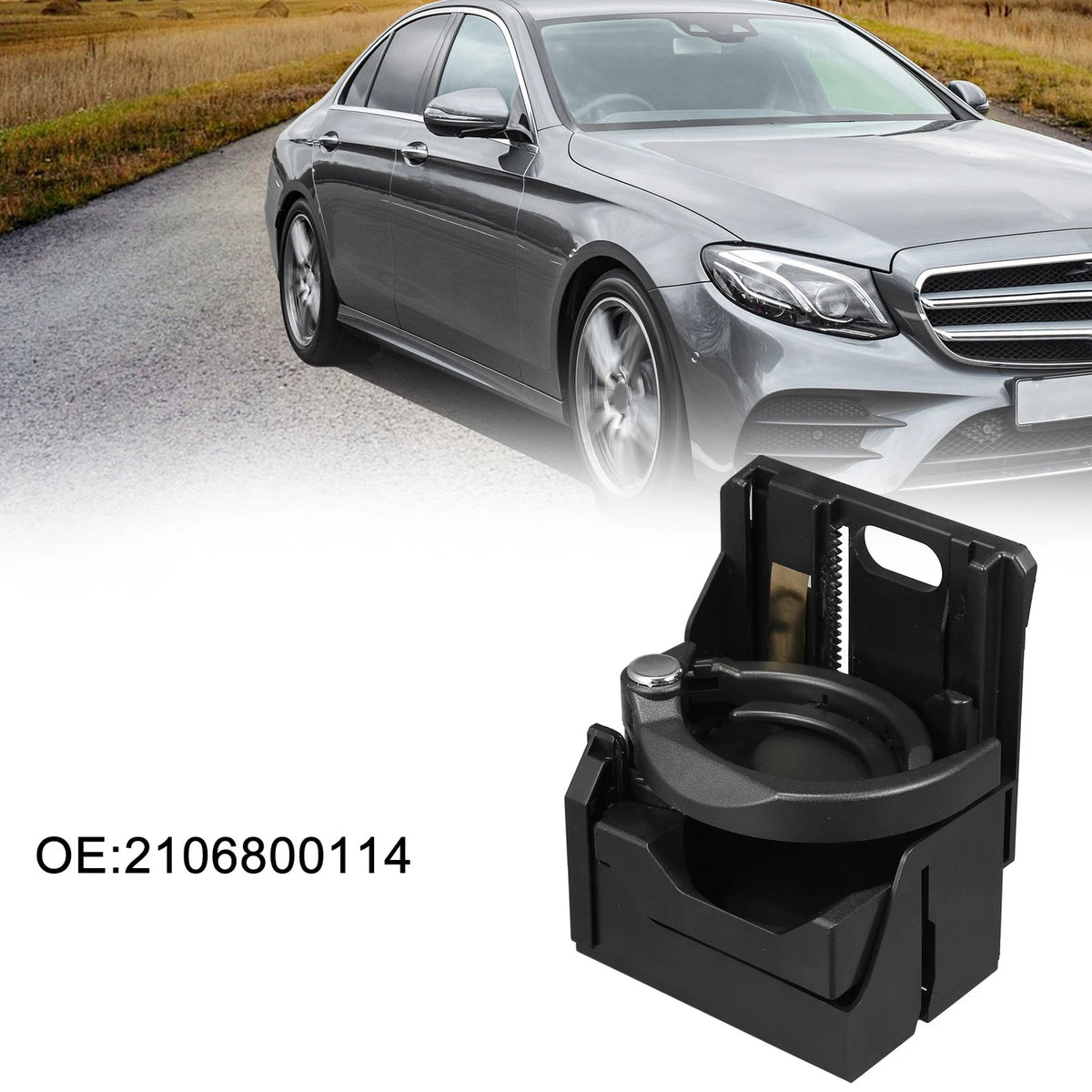 Car Cup Holder for Mercedes-Benz (Fits 210) - Front Seat Water Bottle Holder