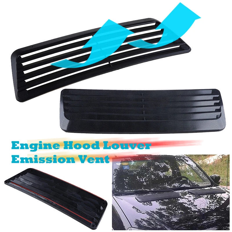 Carbon Fiber Hood Vent Scoop Cover for Universal Car Models