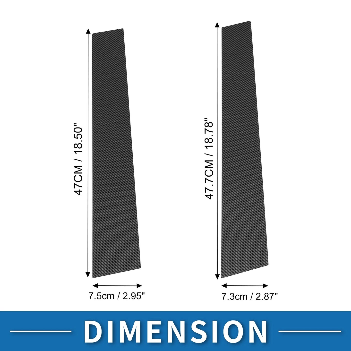 Door Pillar Window Trim / 4 Pcs / Door Pillar Window Trim for Toyota Highlander