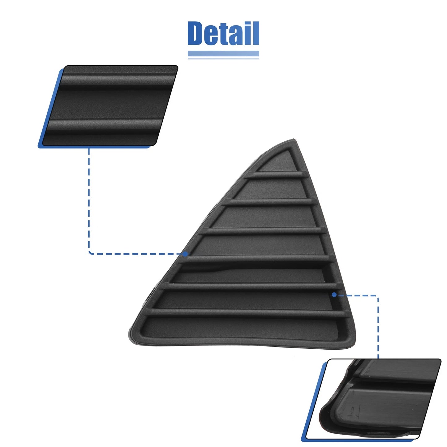 Front Right Passenger Side Fog Light Grille for Ford Focus (2012-2018)