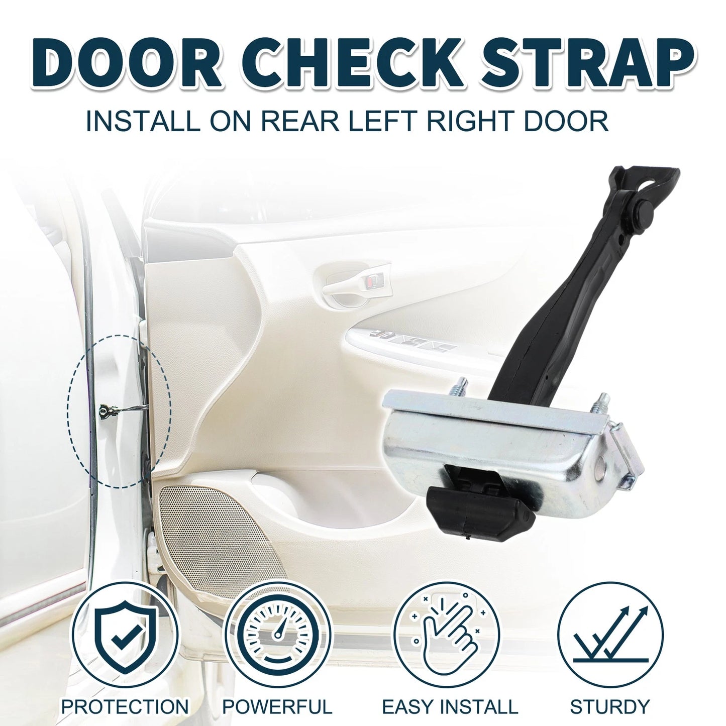 Door Check Strap Stopper for Ford F-150 F-250 F-350 (2015-2023)