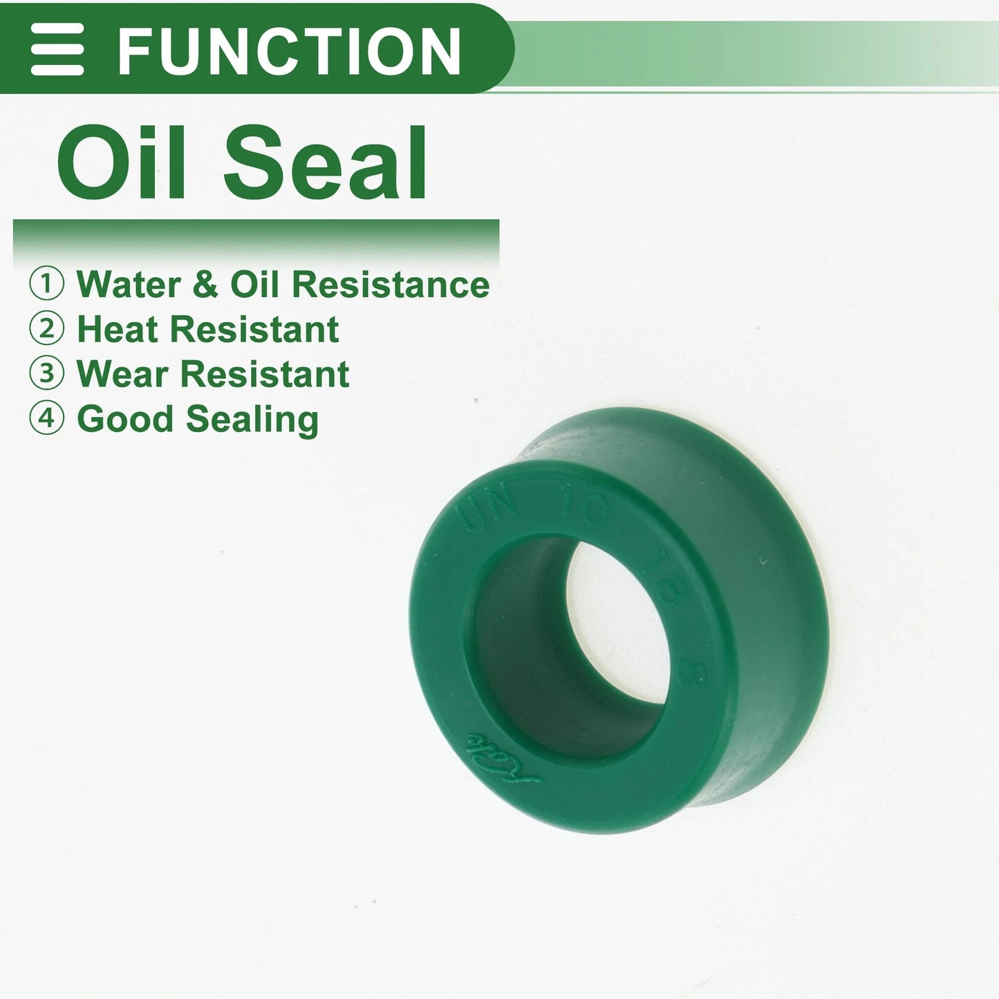 Oil Seal 10x18x8mm Seal Ring Rotary Shaft TPU 5 Pcs