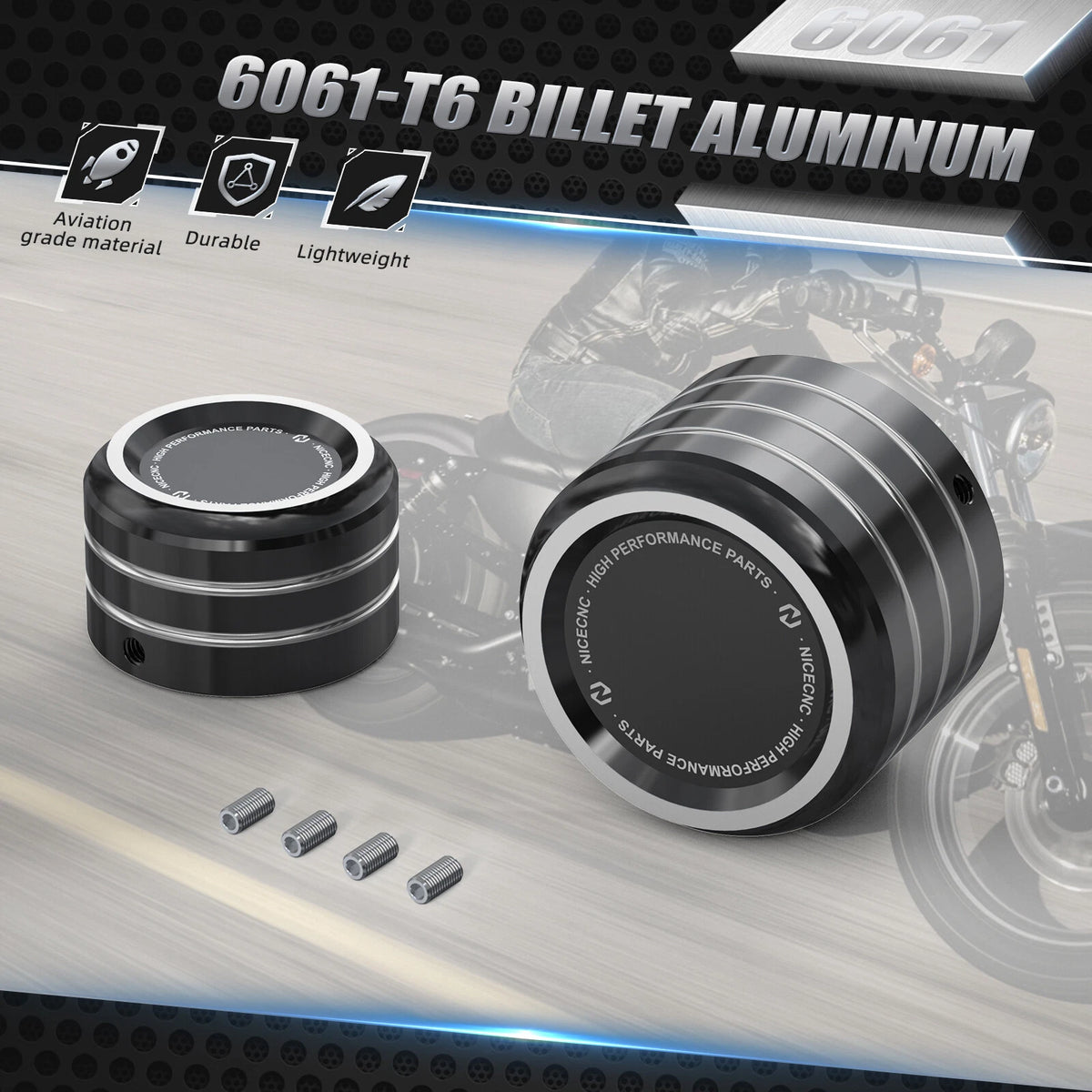 Rear Axle Nut Covers for Harley Forty Eight XL1200X (2005-2022)