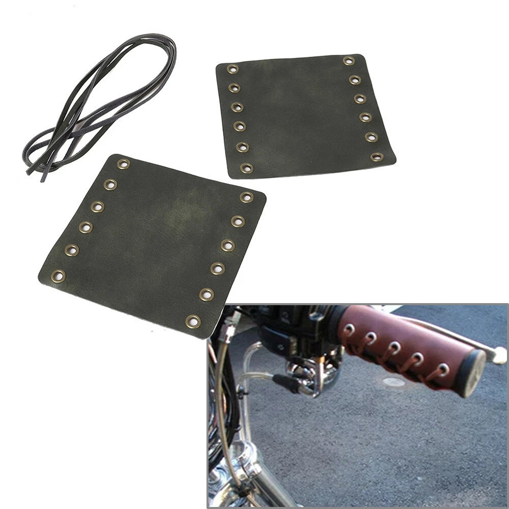 Motorcycle Hand Grips Covers Retro Wraps Protector for Harley Cafe Racer