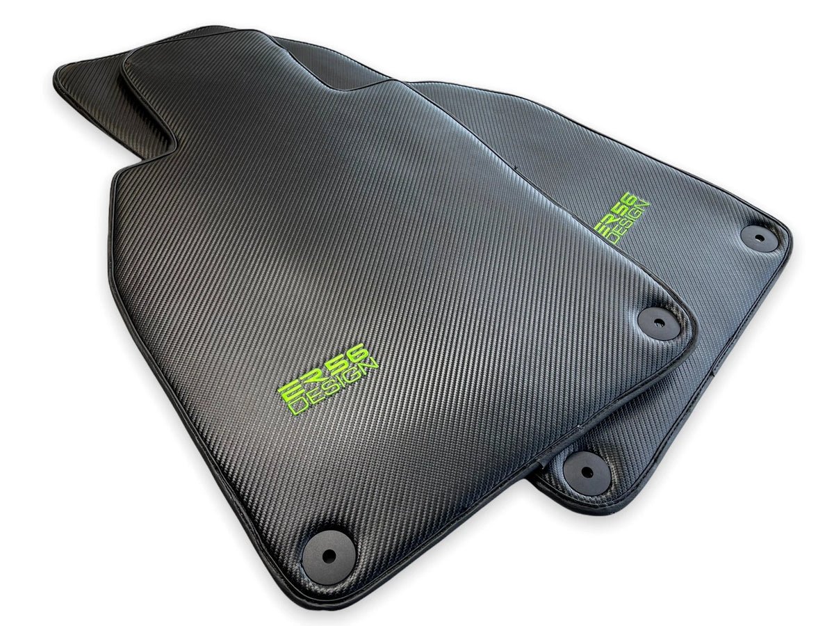 Floor Mats for Porsche Cayenne 2003-2010 LHD Carbon Fiber ER56 Design
