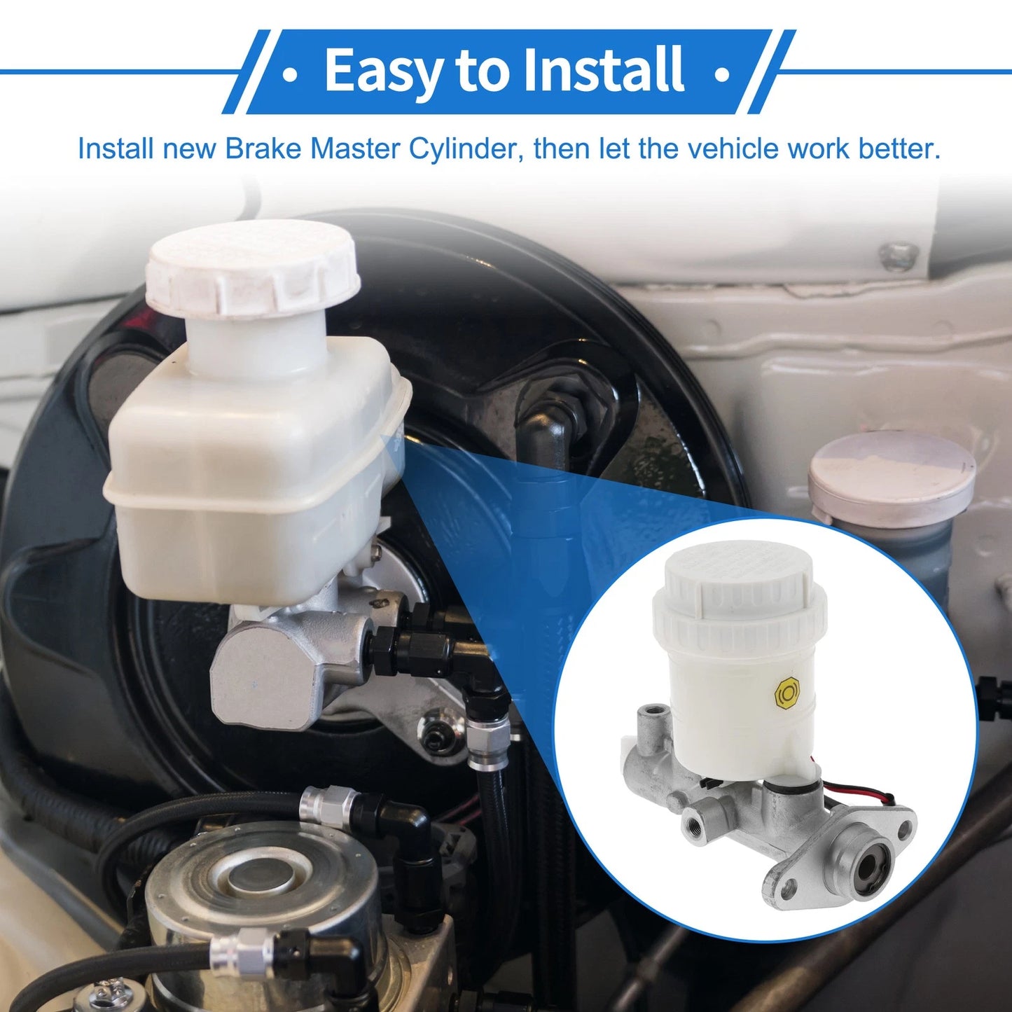 Brake Master Cylinder with Reservoir for Mitsubishi Mirage (1997-2002)