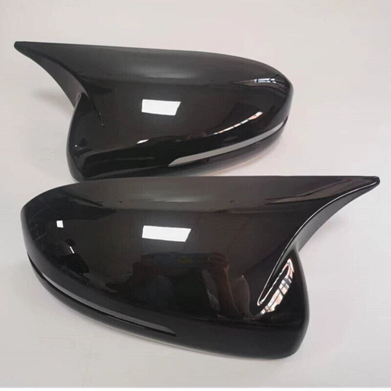 Gloss Black Rear Side Mirror Cover Caps for Kia Optima K5 (2011-2015) 2 x