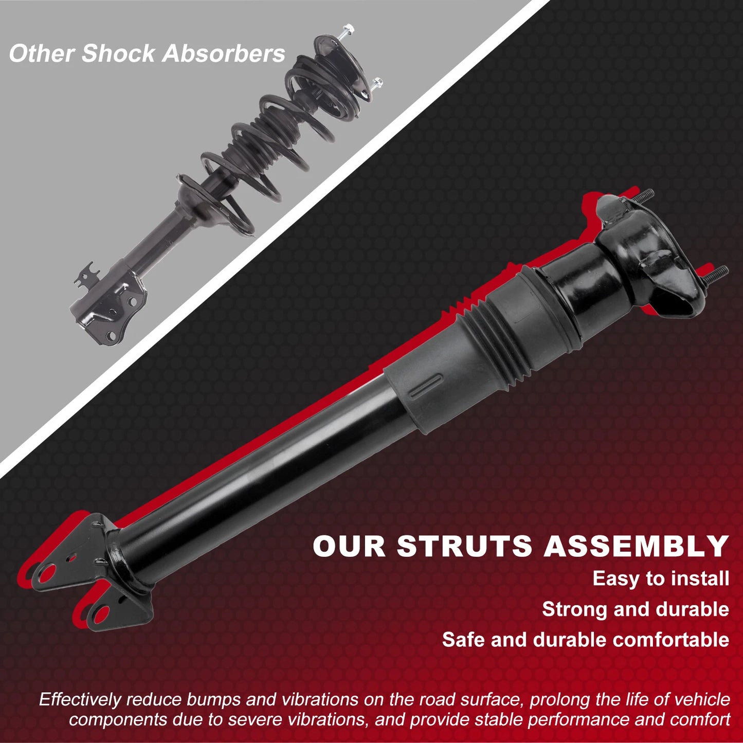2 x Rear Shock Absorbers for Mercedes W251 V251 R350 R500 (2006-2017)
