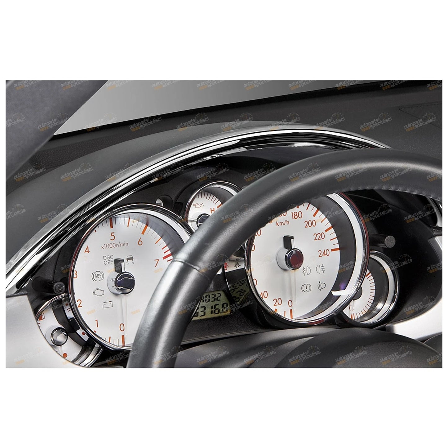 I.L.Motorsport Instrument Cluster Hood Lip Chrome for Mazda MX-5 NC