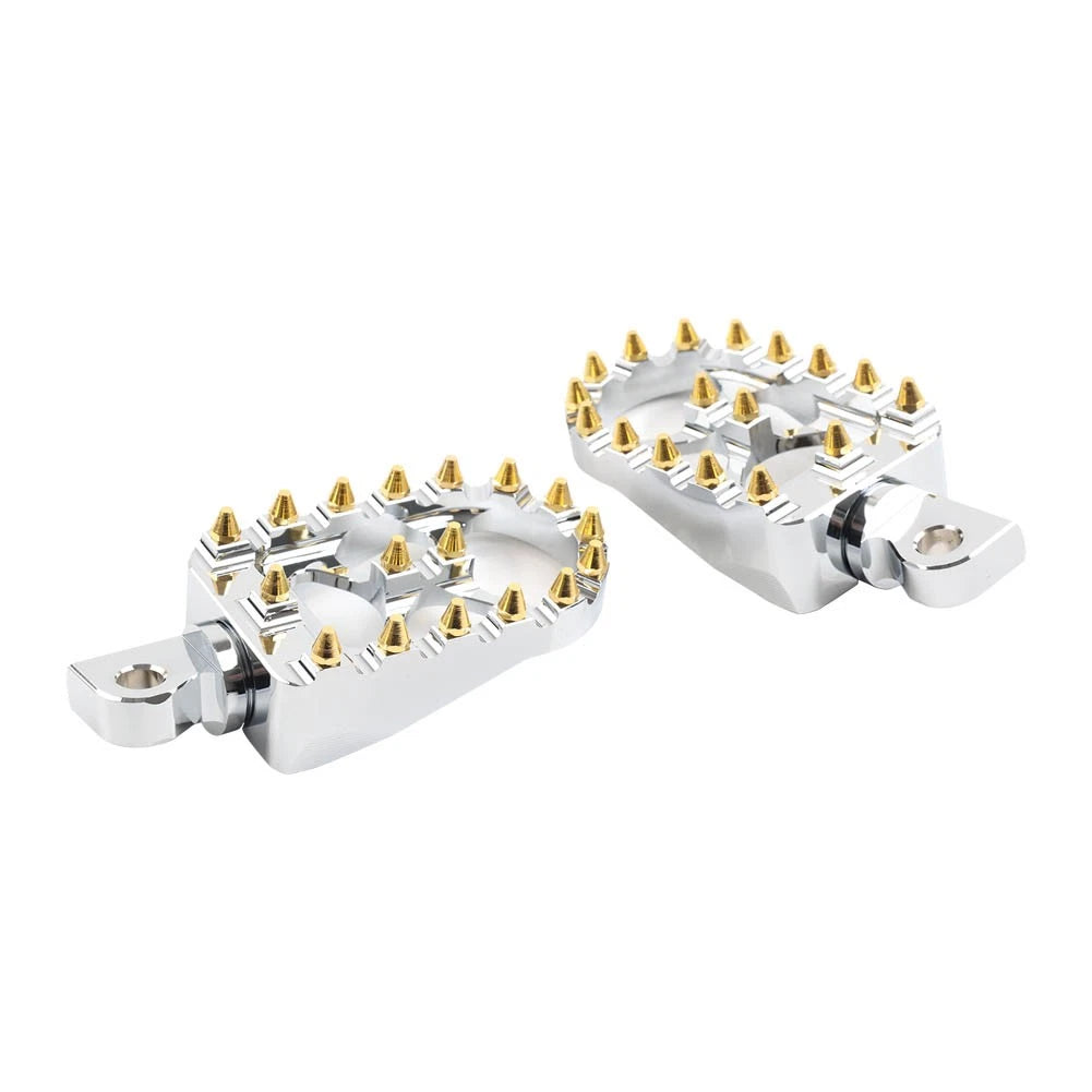 CNC Wide Fat Foot Pegs for Harley Dyna Sportster (2004-2023)