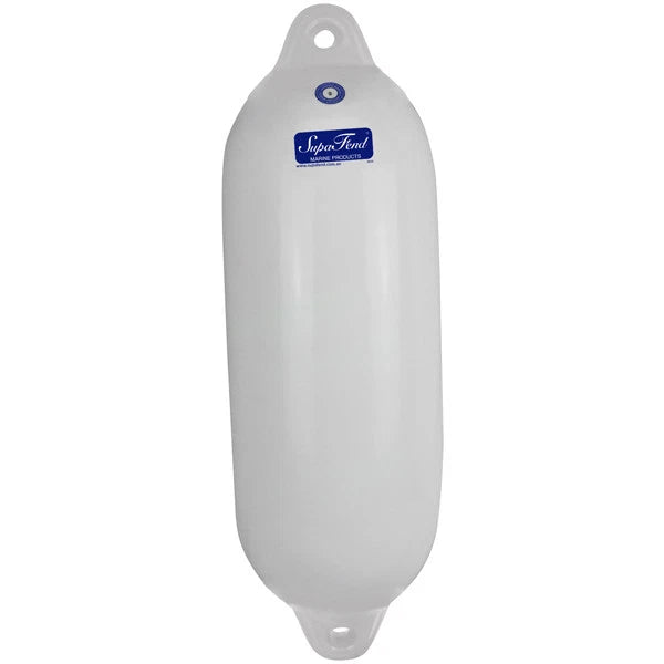 Inflatable Mooring Fender White PVC 600mm x 200mm for Supa Fend